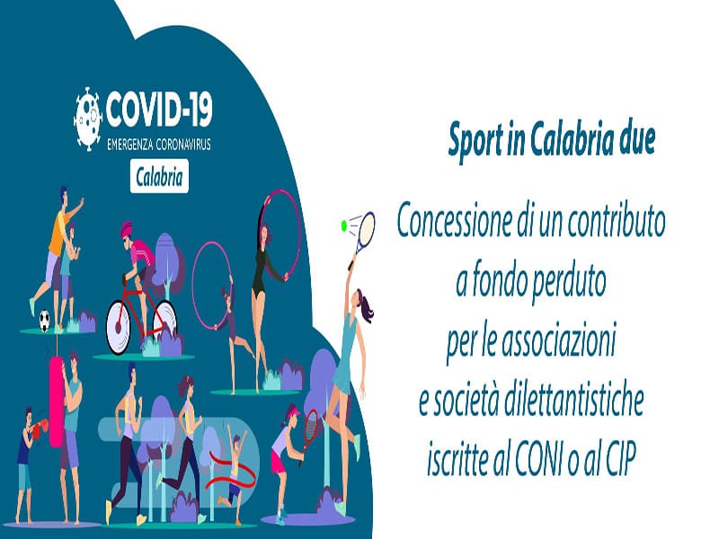 Contributi a fondo perduto ASD e SSD: Sport in Calabria Due